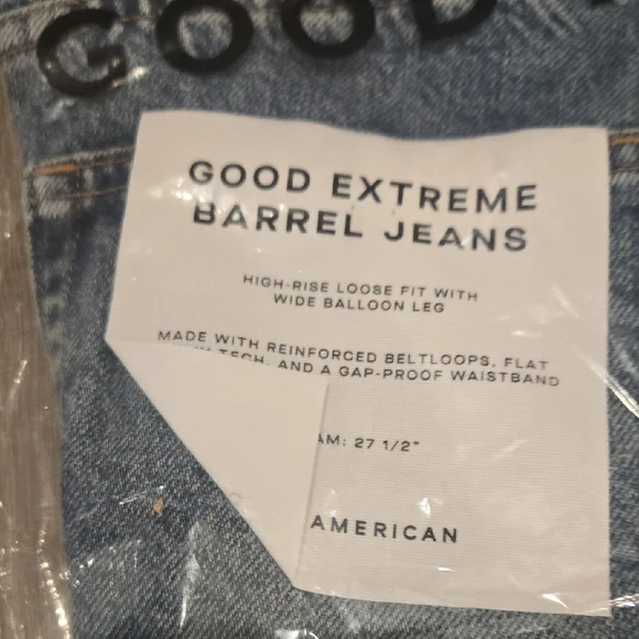 NWT Good American Extreme Barrel Jeans - Picture 8 of 8